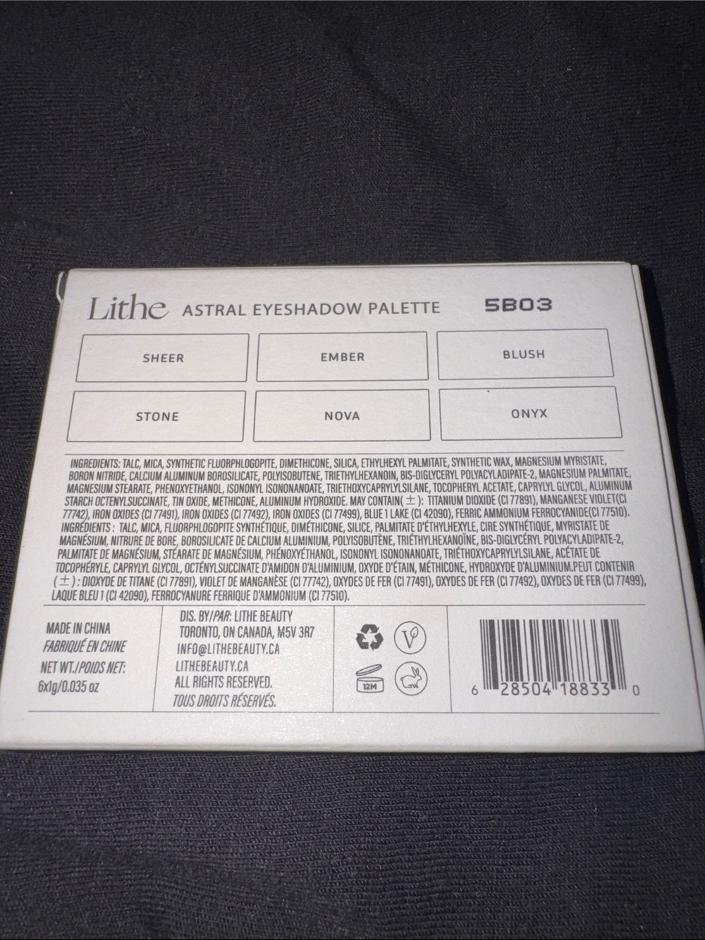 Lithe Astral Eyeshadow Palette - NIB - Picture 3 of 3